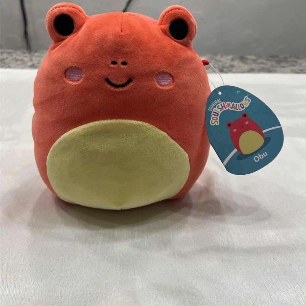 Squishmallows Orange and Yellow Stuffed Animal